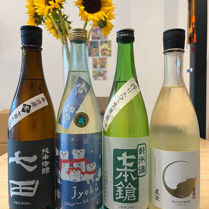 Seasonal Sake – Some Spring Flings (Shichida, Jyoku, Shichi Hon Yari, Masumi)