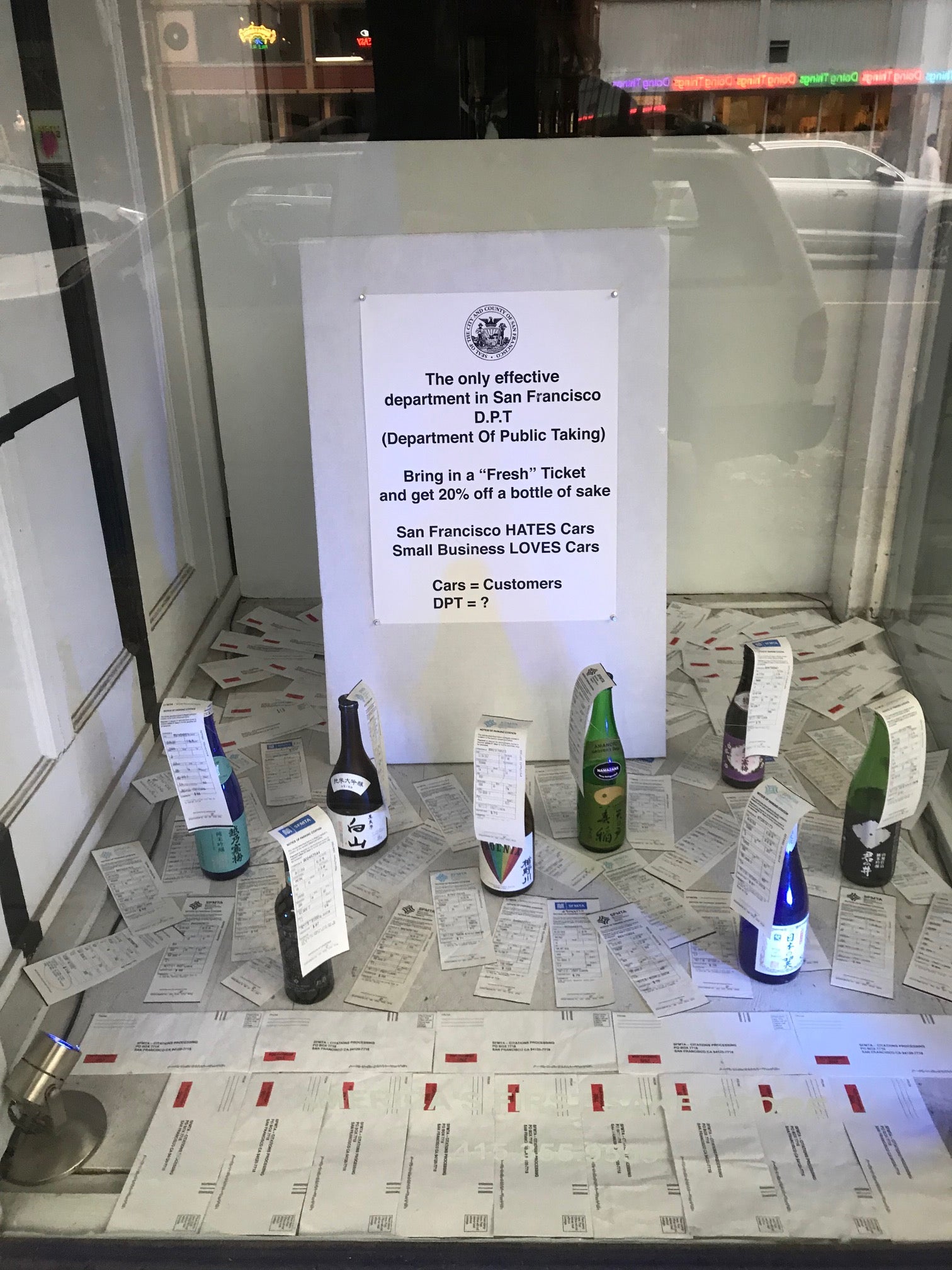 “Ask Beau” – “Did we hear about True Sake in the news for your window display?”